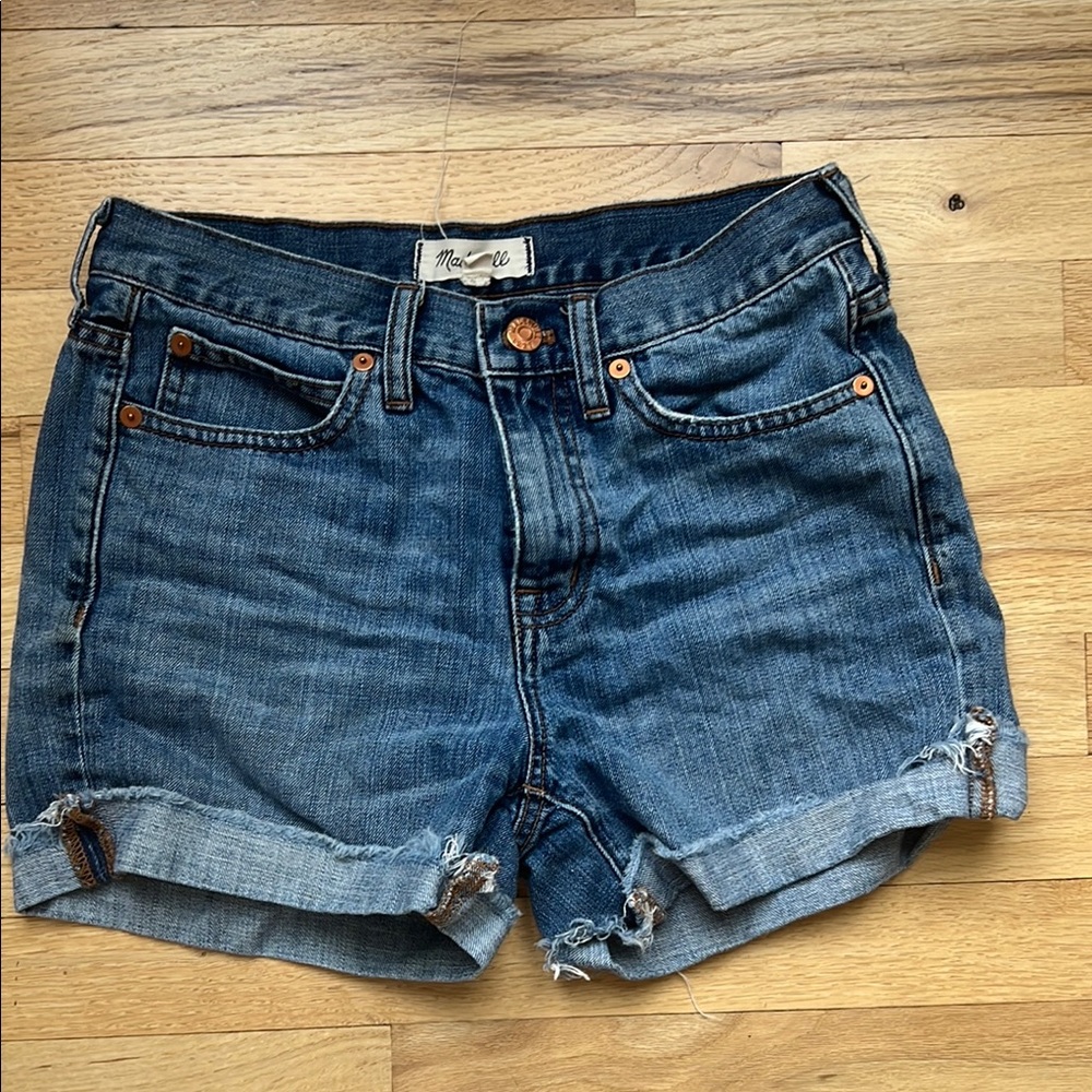 Madewell denim shorts, 25